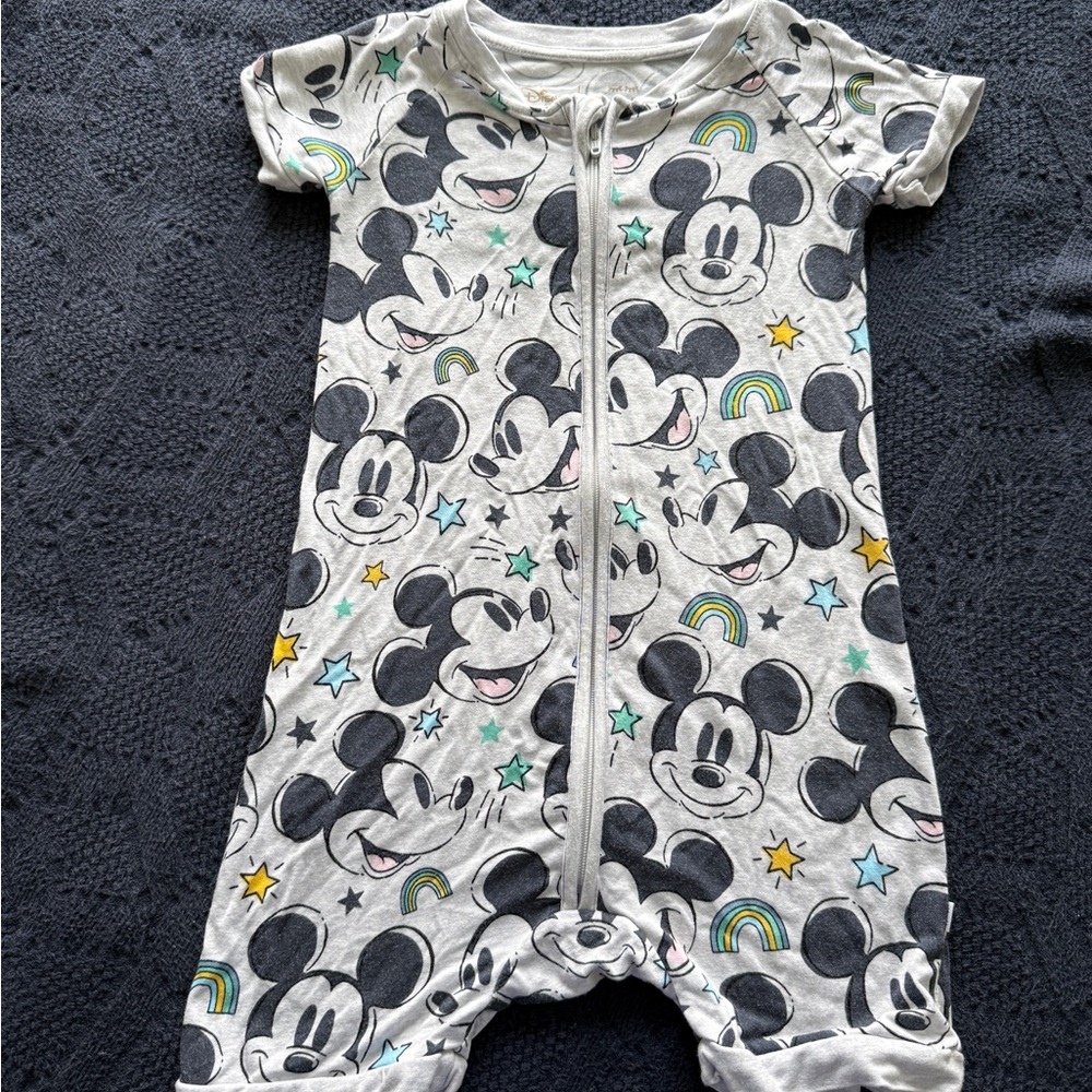 Little Sleepies: Mickey Forever Shorty Romper 2T